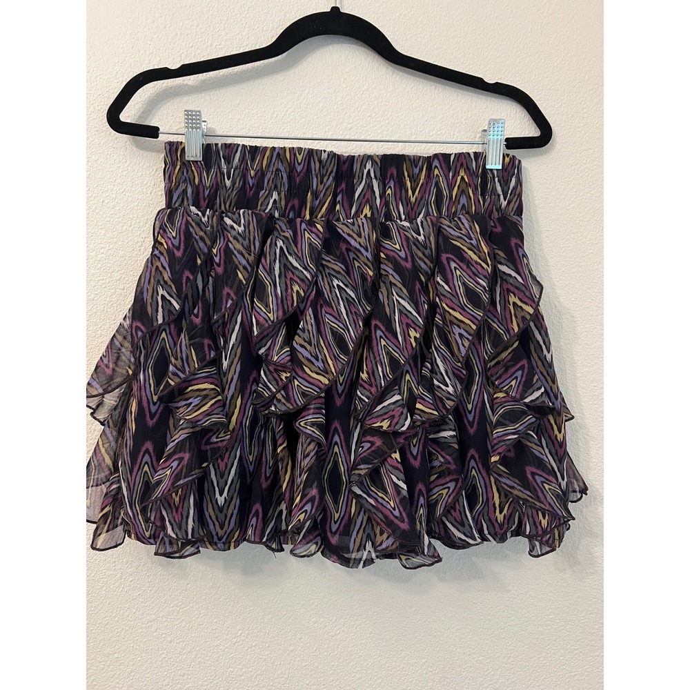 Rachael & Chloe Ruffle Tiered Mini‎ Skirt Women's Size L